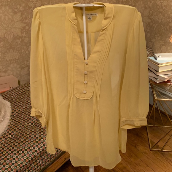 Banana‎ republic sheer poly blouse with separate camisole . - Picture 1 of 4